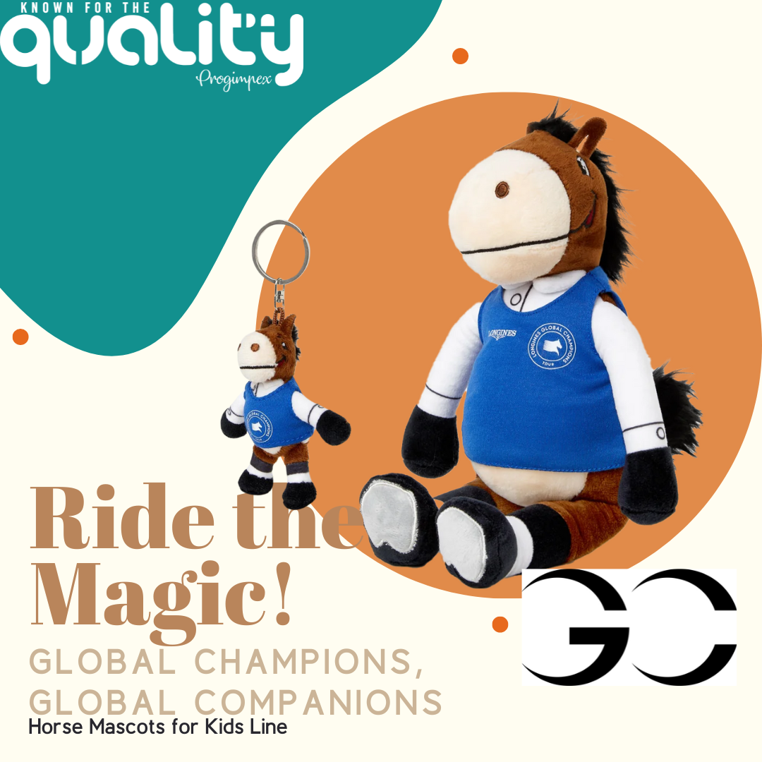 Progimpex, Known For The Quality, Plush Toys & Merchandise, Global Champions Horse and Keychain