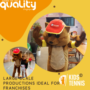 Progimpex, Mascot Costumes for Kids Tennis, Large Scale Mascot Project Sport Mascot