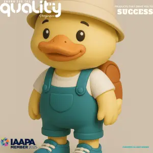 Large vinyl character figurine – moulded 3D for display purposes