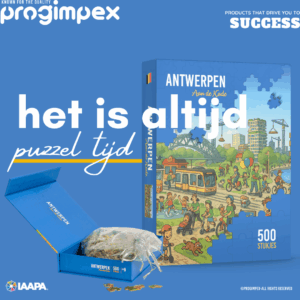 Progimpex stadspuzzels op maat in een magnetische geschenkdoos