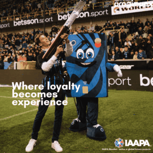 Progimpex, Custom mascot costumes for companies, sports clubs, swimming pools, brands, and products. Club Pay – Club Brugge – Payman. Photo Credit: Club Brugge